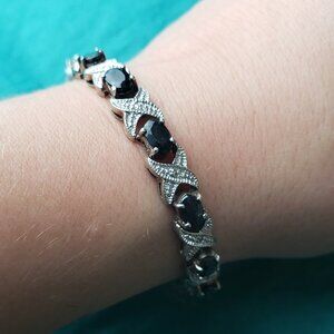 2/90$ Sterling silver 925 semi precious stones bracelet